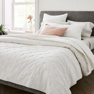 West Elm Organic Washed Cotton Quilt, Full/Queen